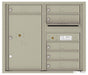 Florence 4C Horizontal Mailbox - 6 Doors, 1 Parcel Locker - 7 Doors High Private Access