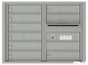 Front Loading Double Column Commercial Mailbox with 9 Tenant Doors-Silver Speck (SS)