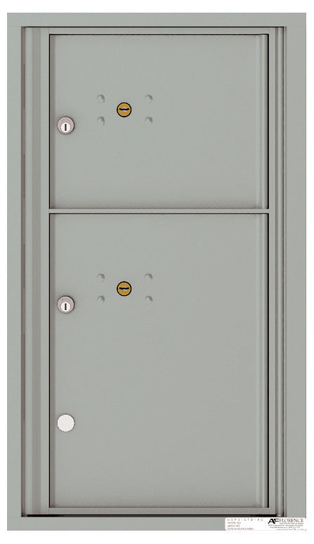 Florence 4C Horizontal Mailbox - 2 Parcel Lockers - 8 Doors High USPS Access