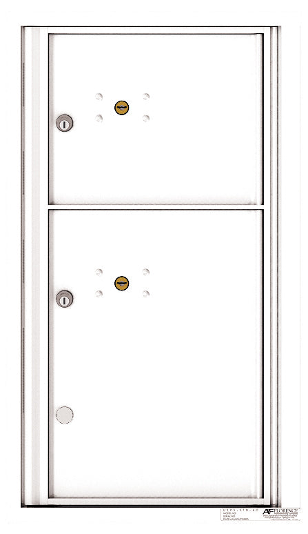 Florence 4C Horizontal Mailbox - 2 Parcel Lockers - 8 Doors High Private Access