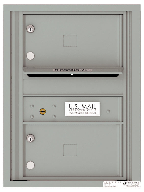 Florence 4C Horizontal Mailbox - 2 Doors - 6 Doors High Private Access