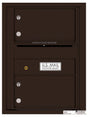 Florence 4C Horizontal Mailbox - 2 Doors - 6 Doors High Private Access