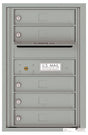 Florence 4C Horizontal Mailbox - 5 Doors - 7 Doors High - Single Column Private Access