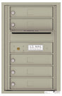 Florence 4C Horizontal Mailbox - 5 Doors - 7 Doors High - Single Column Private Access
