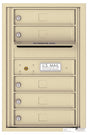 Florence 4C Horizontal Mailbox - 5 Doors - 7 Doors High - Single Column Private Access