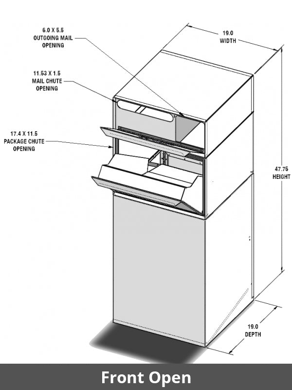 Full Service Vault - Locking Curbside Mailbox and Parcel Box 