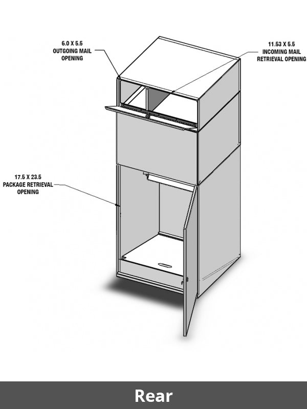  Full Service Vault - Locking Curbside Mailbox and Parcel Box 