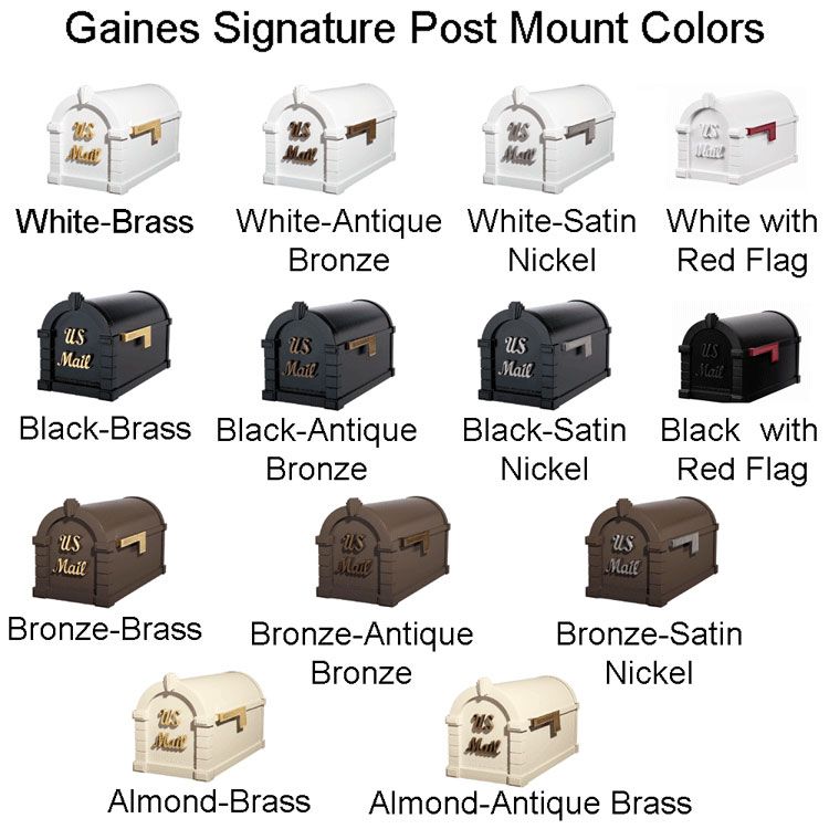 Signature Keystone Series Mailbox and Standard Post Packages