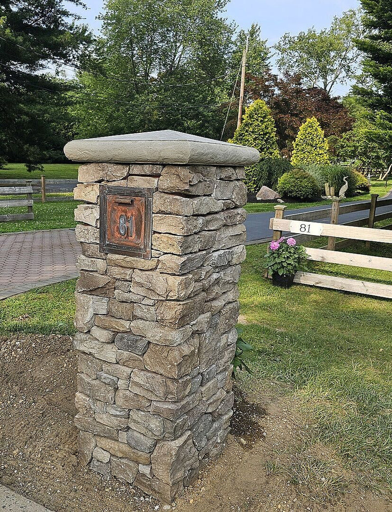 Streetscape Gateway Brass Recessed Locking Mailbox