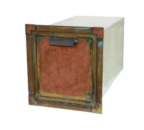 Streetscape Gateway Brass Recessed Locking Mailbox