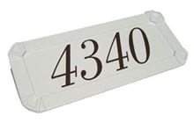 Deluxe Post Address Plaque