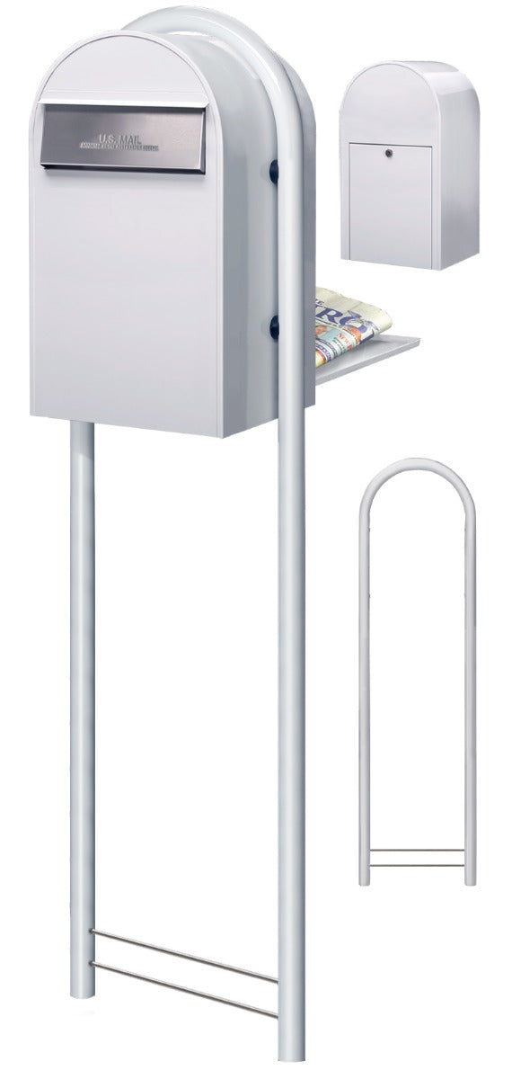 USPS Bobi Grande (B) Rear Access White Mailbox