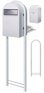 Bobi Grande B Rear Access Mailbox with Round Post Combo - Multiple Color Options