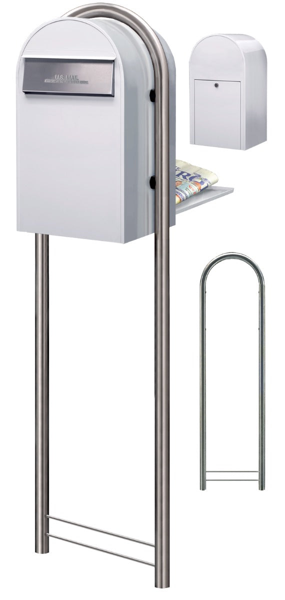 USPS Bobi Grande (B) Rear Access White Mailbox