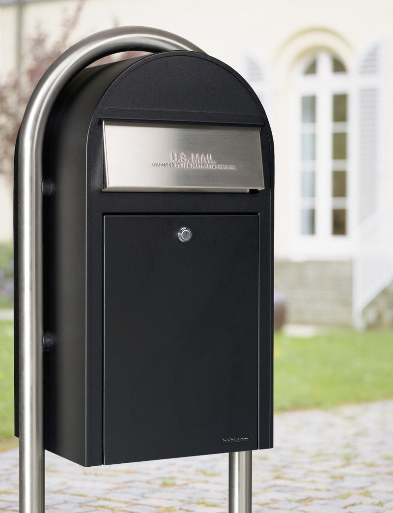 USPS Bobi Stainless Steel Round Mailbox Post