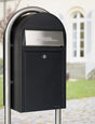 USPS Bobi Zinc Plated Round Mailbox Post