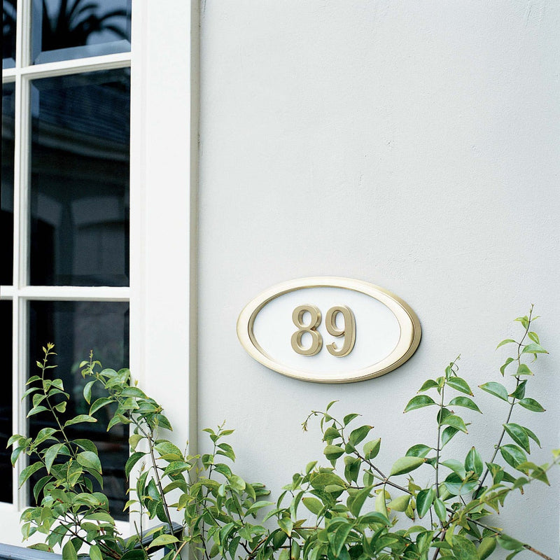 Housemark Small Oval Address Plaques with Numbers