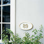 Housemark Small Roundtangle Address Plaques with Trim Color