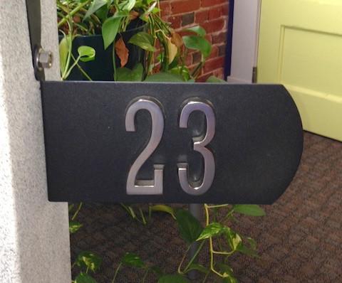 Spira Postbox Unique Post Mount Mailbox without Newspaper Holder - Black