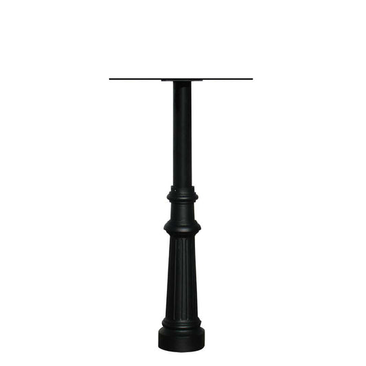 The Hanford TWIN (no scrolls) mailbox post system with fluted base