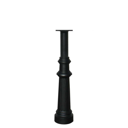The Hanford SINGLE mailbox post system with fluted base