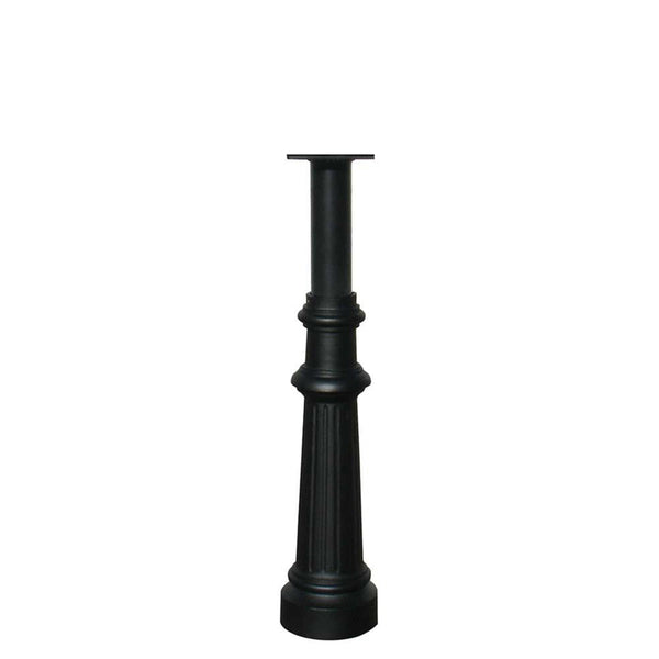 The Hanford SINGLE mailbox post system with fluted base
