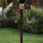The Hanford TWIN Lewiston mailbox post system w/Scroll Supports