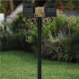The Hanford TWIN mailbox post system w/Scroll Supports and Lewiston mailbox