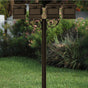 The Hanford QUAD Lewiston mailbox post system w/Scroll Supports