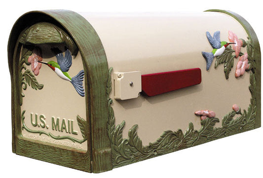 Hummingbird Curbside Mailbox in Natural