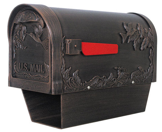 Humingbird Curbside Mailbox with Newspaper Tube