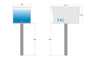 The Original UptownBox in Designer Gray - Modern Post Mounted Mailbox