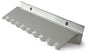 Bobi Grande Front Access White Mailbox with Stainless Steel Mail Slot and Round White Post Combo