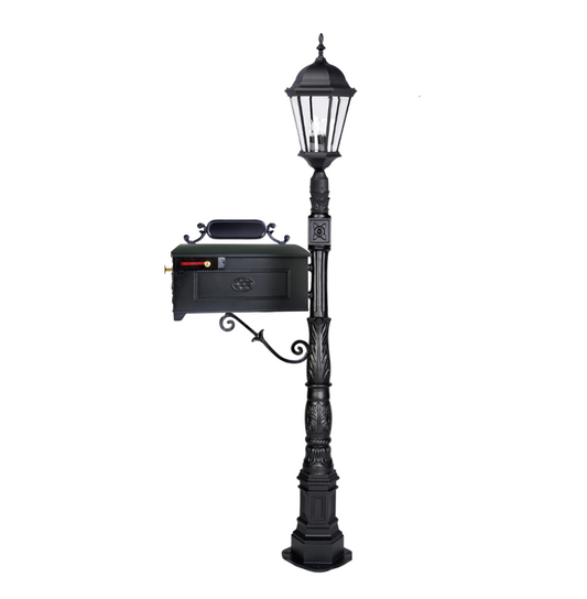 Imperial Decorative Mailbox and Lamp Post Combo # 4