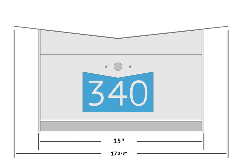 Butterfly Box in Arctic White - Wall Mount Mailbox