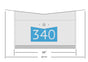 Butterfly Box in Arctic White - Wall Mount Mailbox