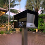 The Original UptownBox in Jet Black - Modern Post Mounted Mailbox