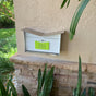 Butterfly Box in Arctic White - Wall Mount Mailbox