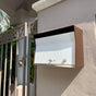 RetroBox Locking Wall Mount Mailbox in Coconut