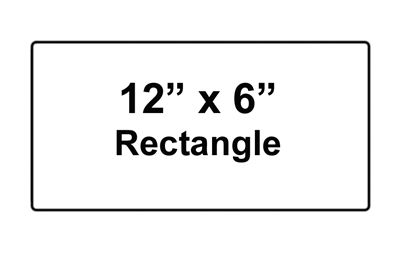 Small Rectangle Reflective Faceplate 12" x 6"