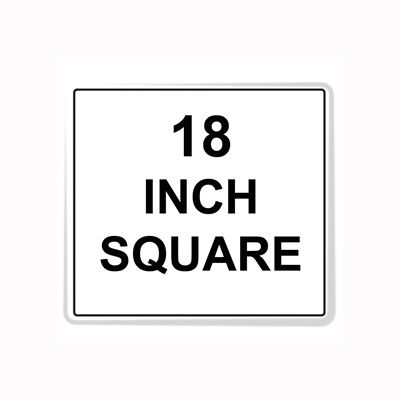 Square Sign Reflective Faceplate 18"