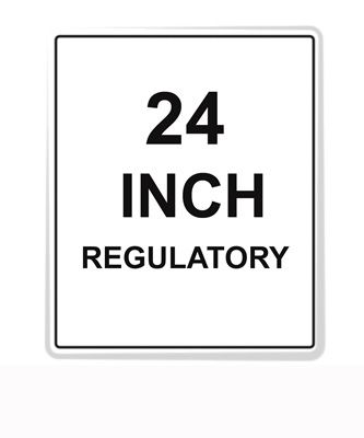 Regulatory Sign Reflective Faceplate 24"