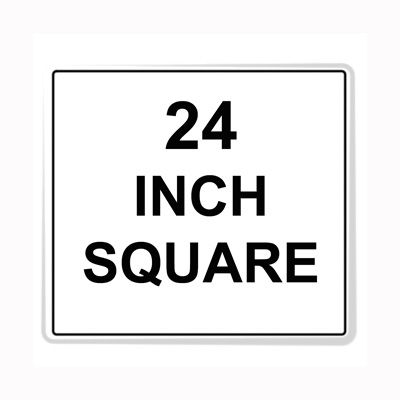 Square Sign Reflective Faceplate 24"