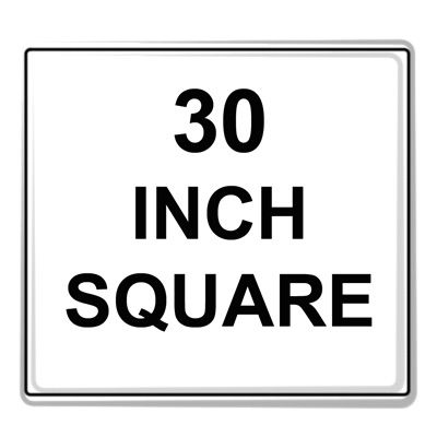 Square Sign Reflective Faceplate 30"
