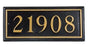 Rectangle Cast Aluminum Address Plaque with Raised Letters (19" x 8")
