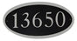 Oval Cast Aluminum Address Plaque with Flat Letters (19" x 10")