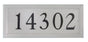 Rectangle Cast Aluminum Flat Letter Address Plaque with Flat Letters (19" x 8")
