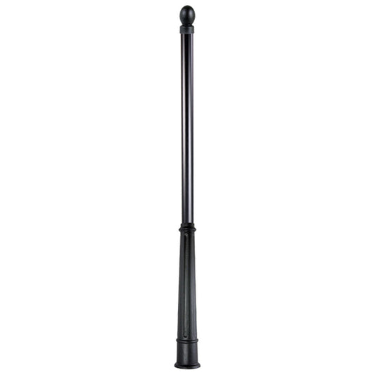 14' 6" High and 2 3/8" Diameter Post with Base and Finial for Street Signs