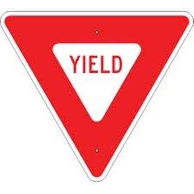 Yield Sign Reflective Faceplate 30"