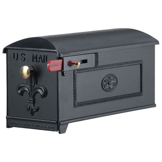 Imperial Mailbox 1 - Fleur De Lis with Framed Side Panel (Mailbox Only)